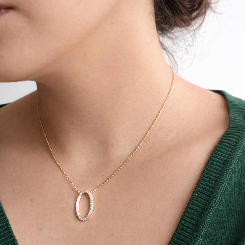 Ensemble Oval 2 pieces en acier inoxydable