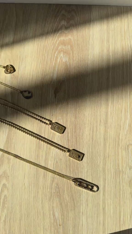 Ensemble Twist - Chaine torsadée en acier inoxydable